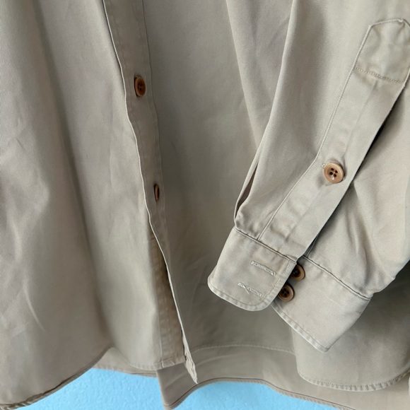 Polo Ralph Lauren Shirt Hawaii Naval Air Base Tan Button Up Safari Military - Picture 5 of 16